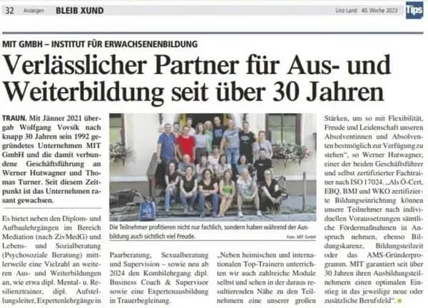 Berufsbegleitende Mediator Ausbildung Wien